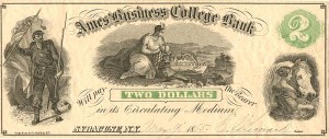 Ames' Business College Bank - NY-2575-2 - College Currency - Syracuse, New York